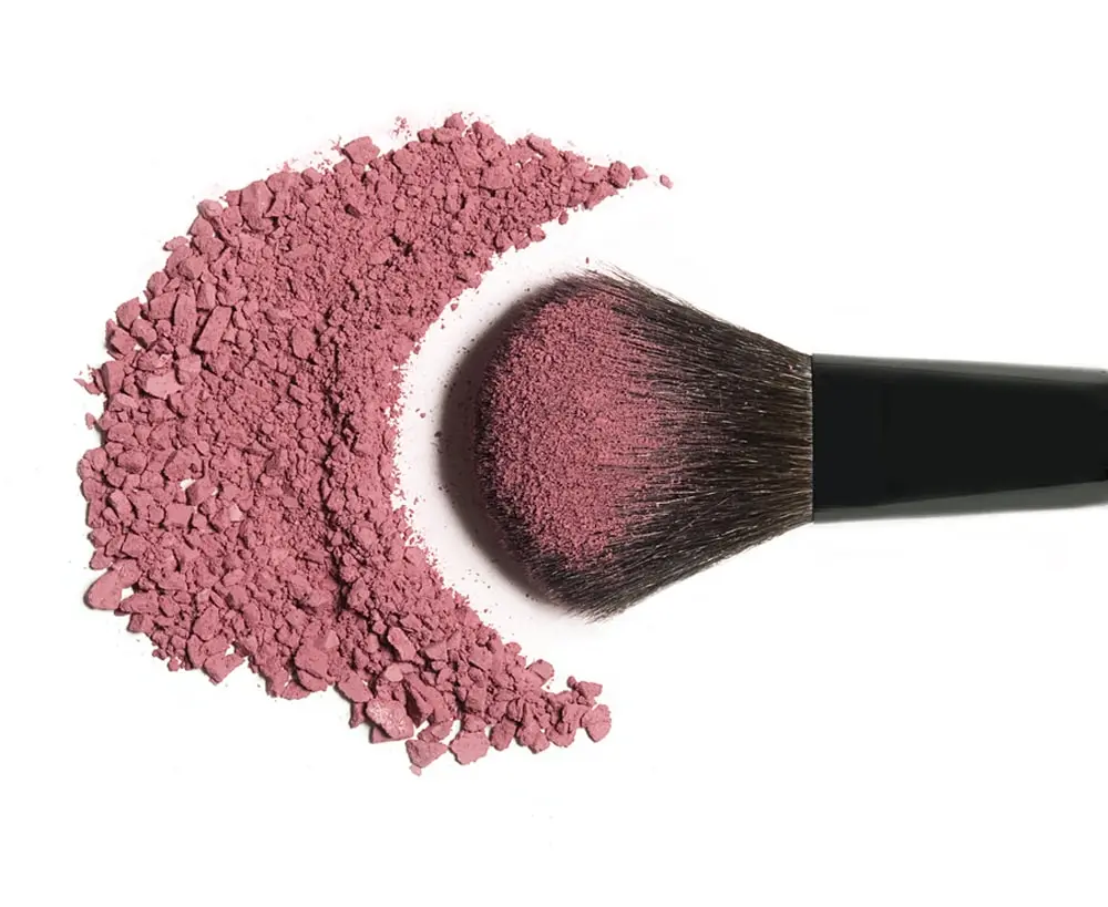 brush for applying organic makeup products